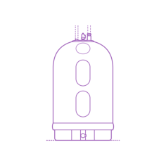 Fixtures Hot Water Heater Rheem Marathon Electric Water Heater 50 Gallon Outline Svg Vector, Free Vectors File